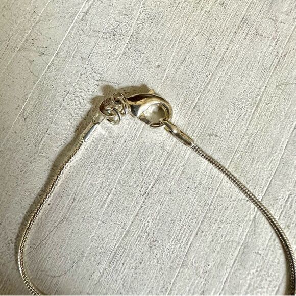 Sterling silver agate slice pendant necklace - Picture 5 of 11